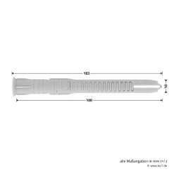 Hörmann Dübelpaket D54, OD-Stahltüren, T30 Brandschutztüren -Heimwerkzeuge 548784 hoermann duebelpaket d54 10x100 mit senkkopfschraube torx mauerwerk beton 10 stueck masse duebel