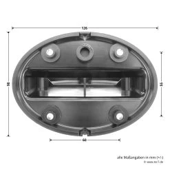 Hörmann Wandhalterung Für Drehspiegel-Signalleuchte -Heimwerkzeuge 637182 hoermann winkelmontage fuer drehspiegel signalleuchte masse rueckseite