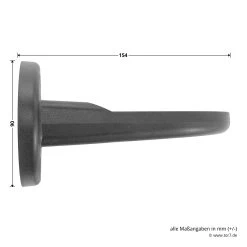 Hörmann Wandhalterung Für Drehspiegel-Signalleuchte -Heimwerkzeuge 637182 hoermann winkelmontage fuer drehspiegel signalleuchte masse seite