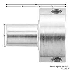 Hörmann Flanschkupplung Für Welle D40 -Heimwerkzeuge 638004 hoermann flanschkupplung fuer welle d 40 masse seite