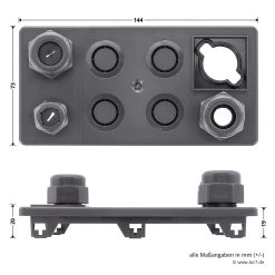 Hörmann Flanschdeckel Unten, Mit Verschraubungen -Heimwerkzeuge 638124 hoermann flanschdeckel unten mit verschraubungen bemassung