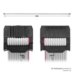 Hörmann Flachband-Verbindungsleitung, 10-adrig -Heimwerkzeuge 638448 hoermann flachband verbindungsleitung 10 adrig laenge 1000 mm draufsicht masse