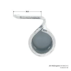 Hörmann Flügelteil FE Verzinkt, Nicht Verstellbar, H8-5/MZ -Heimwerkzeuge 690407 hoermann fluegelteil fe verzinkt nicht verstellbar fuer h8 5 mz masse 2