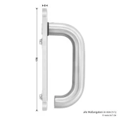 Hörmann Wechselgarnitur D110 Kurzschild PZ, ES1, Edelstahl -Heimwerkzeuge 694269 hoermann wechselgarnitur d 110 es 1 mit kurzschild edelstahl griff masse