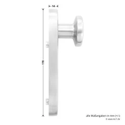 Hörmann Wechselgarnitur D110 Kurzschild PZ, ES1, Edelstahl -Heimwerkzeuge 694269 hoermann wechselgarnitur d 110 es 1 mit kurzschild edelstahl knauf masse