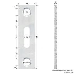 Hörmann Unteres Verschlussstück, Verzinkt -Heimwerkzeuge 764237 hoermann unteres verschlussstueck verzinkt masse