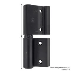 Hörmann Aluminium-Druckgussband DIN Links, Zwischenliegend -Heimwerkzeuge 772323 hoermann aluminium druckgussband din links zwischenliegend hoehe