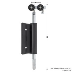 Hörmann Entlastungsrolle Mit Einfach-Bandteil 360 Mm, M12, DIN Links, Zwischenliegend -Heimwerkzeuge 772635 hoermann entlastungsrolle mit einfach bandteil 360mm m12 din links zwischenliegend masse bild 1