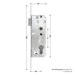 Hörmann Schlupftür-Schloss DF80/95/98, PZ, DIN Rechts 6 Hörmann Schlupftür-Schloss DF80/95/98, PZ, DIN Rechts -Heimwerkzeuge 796522 hoermann schlupftuer schloss df80 95 98 pz din rechts masse seite