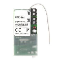 Hörmann Set: Empfänger HET 2 Mit 2 Handsendern HSE 2, 868 MHz -Heimwerkzeuge h901 hoermann set empfaenger het 2 mit 2 handsendern hse 2 868 mhz platine vorderseite