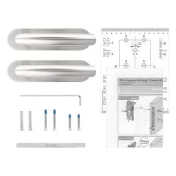 Steinau FS VDS Drückergarnitur, Typ 510, Edelstahl Matt 19 Steinau FS VDS Drückergarnitur, Typ 510, Edelstahl Matt -Heimwerkzeuge ste810101 steinau fs vds drueckergarnitur typ 510 edelstahl matt lieferumfang