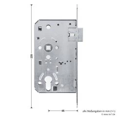 Teckentrup BMH Einsteckschloss 1000 -Heimwerkzeuge tec104646 teckentrup einsteckschloss 1000 stulp verzinkt din l bemassung